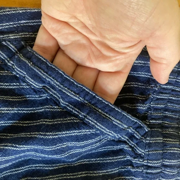 St John Bay, Striped Blue shorts with Pocket Detail, medium - Picture 2 of 3